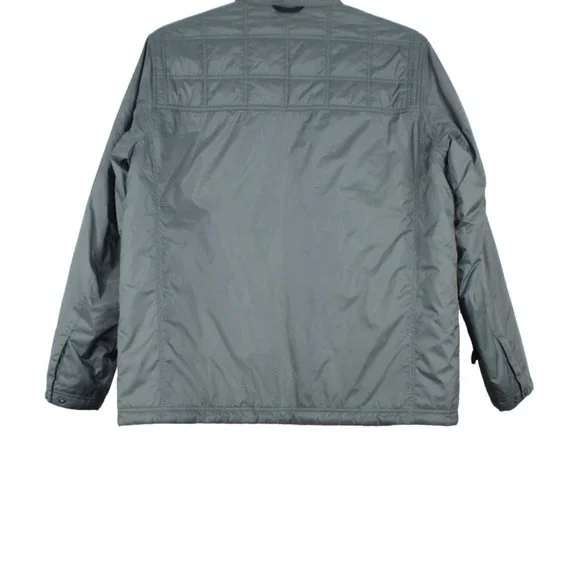 LL Bean Gray Nylon Insulated Full Zip Winter Liner Jacket Size L - Picture 5 of 8